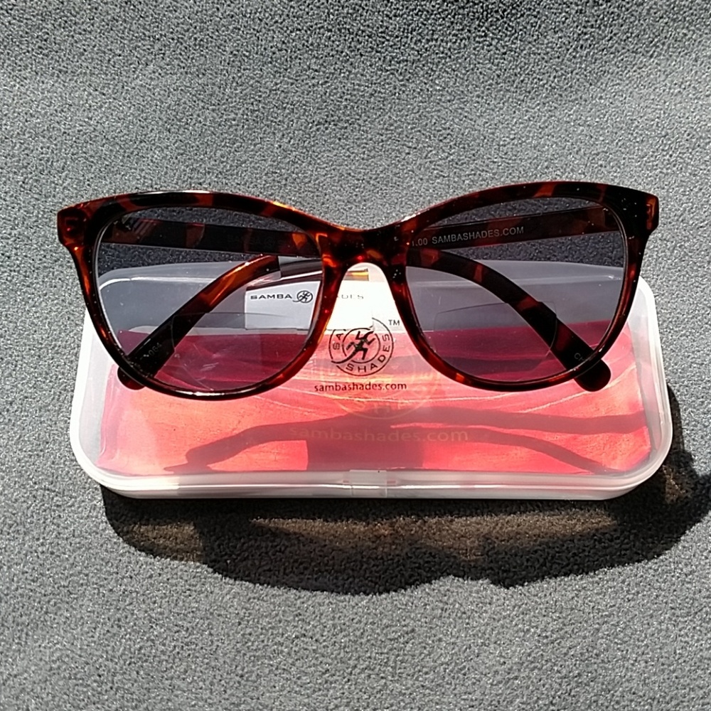 Samba Shades Bi-Focal Sunglasses +1.00 w. Case NWT